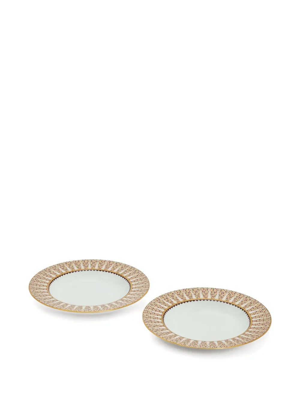Haviland Cavalier patterned royal soup plate (set of two) | White | Image 1