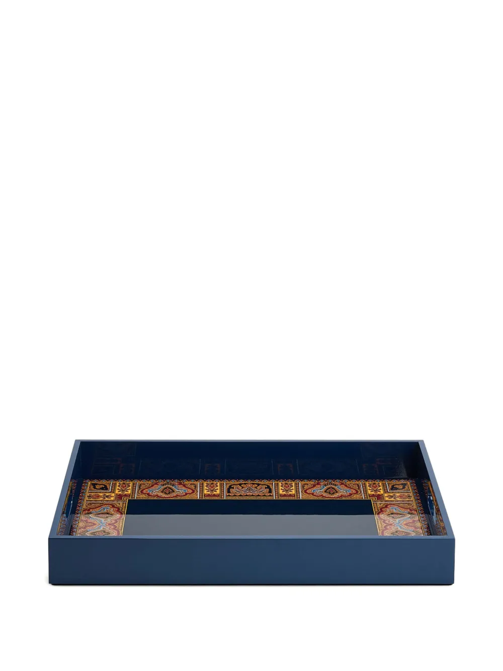 ETRO HOME cachemire rectangular large tray | Blue | Image 1