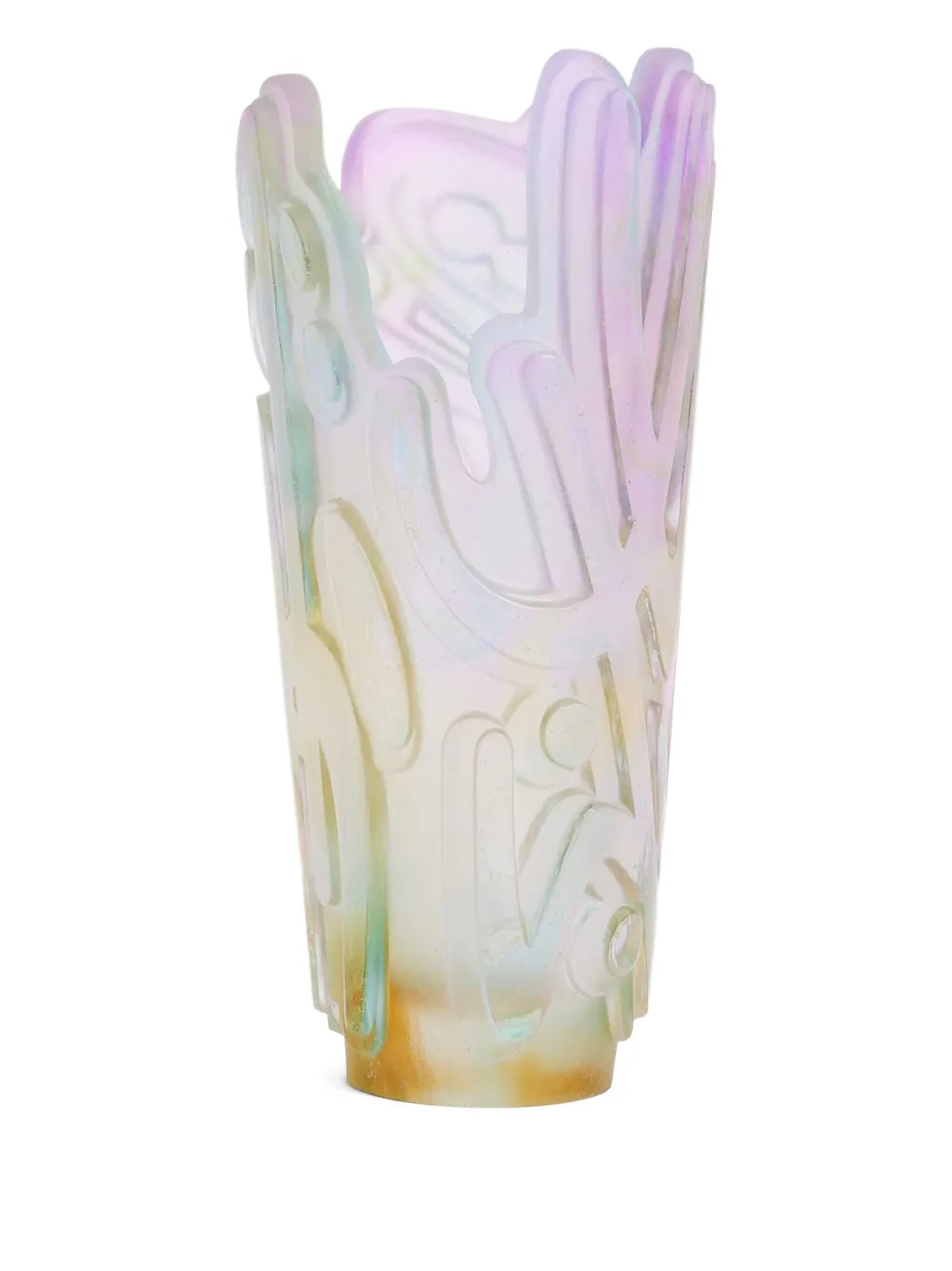 Daum small Rock II crystal vase | Pink | Image 1