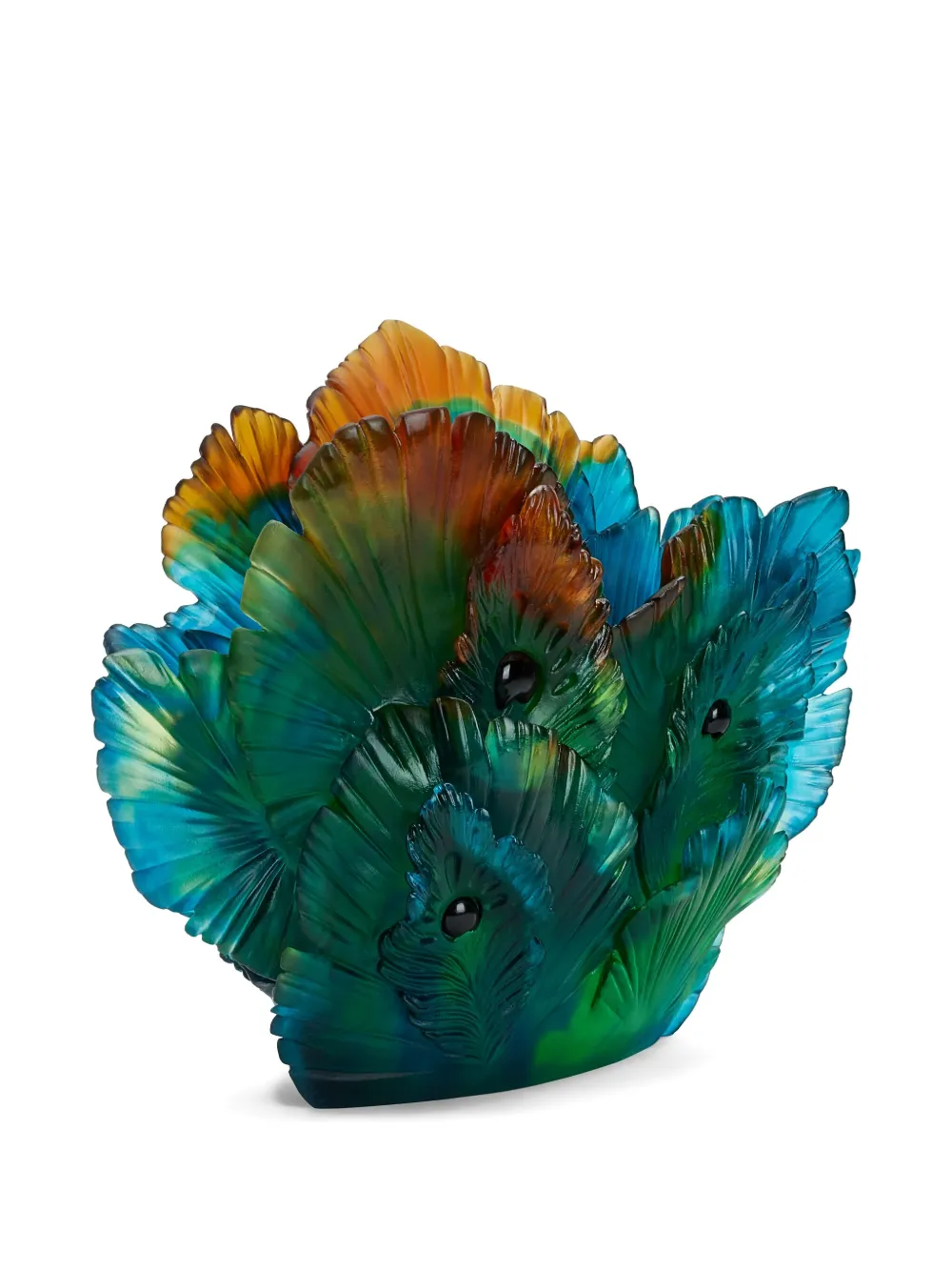 Daum fleur de paon medium vase | Vases | Image 2