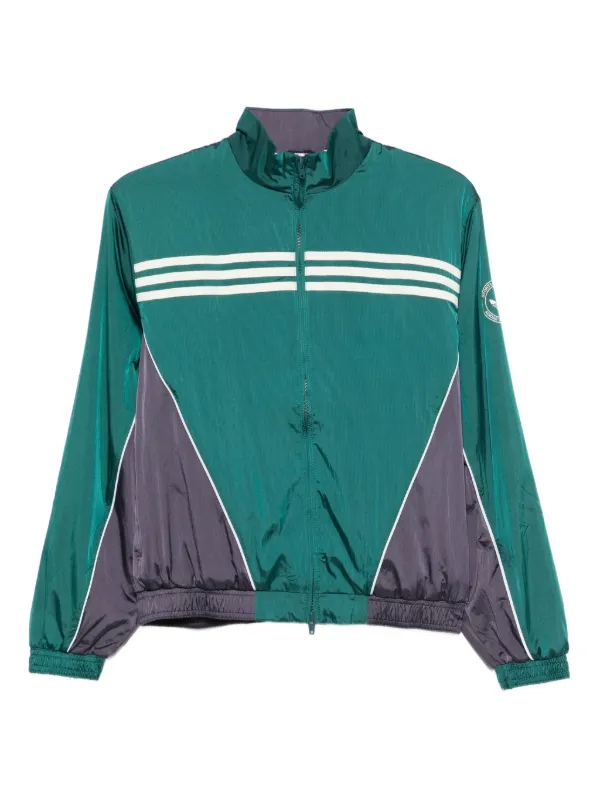 Adidas originals SPORTY & RICHウインドブレーカー Adidas x Sporty ＆ Rich ストライプ ウインドブレーカー | グリーン