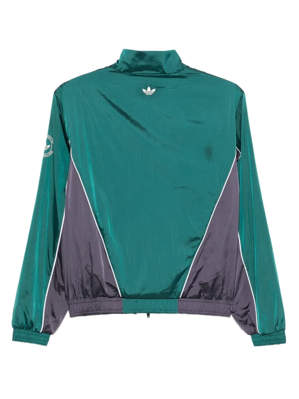 Adidas x Sporty & Rich striped windbreaker - Groen