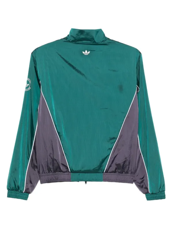 Adidas x Sporty ＆ Rich ストライプ ウインドブレーカー | グリーン