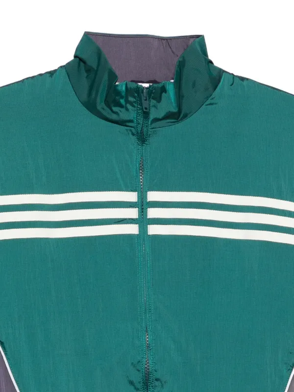 Adidas originals SPORTY & RICHウインドブレーカー Adidas x Sporty ＆ Rich ストライプ ウインドブレーカー | グリーン