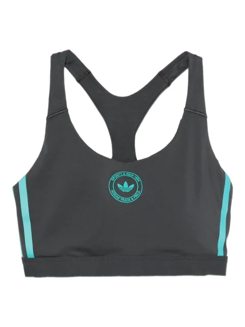 adidas racerback logo sports bra