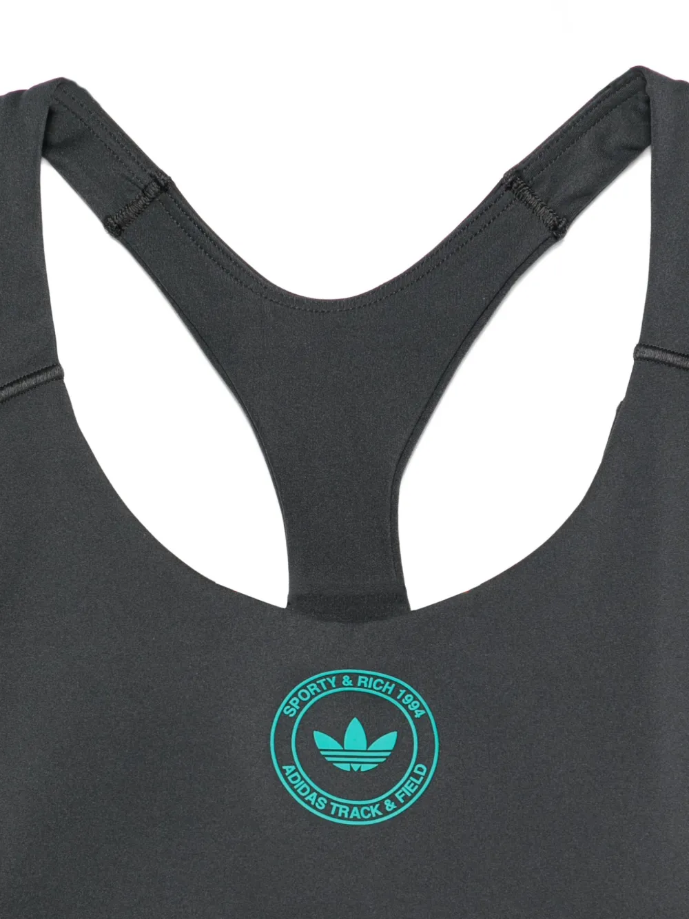 adidas Sport-bh met racerback Grijs