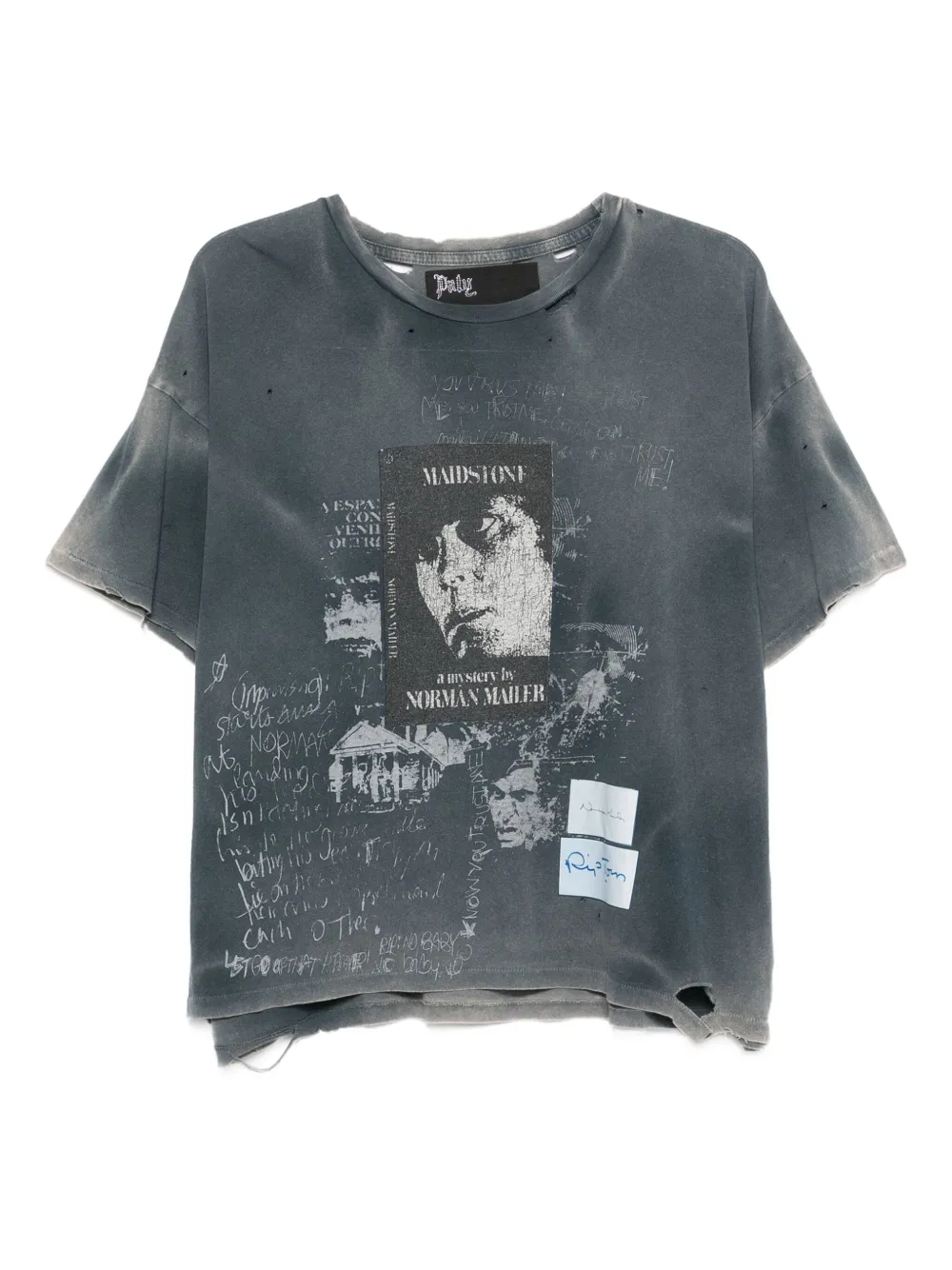 Paly T-Shirt mit grafischem Print | Grau | Image 1