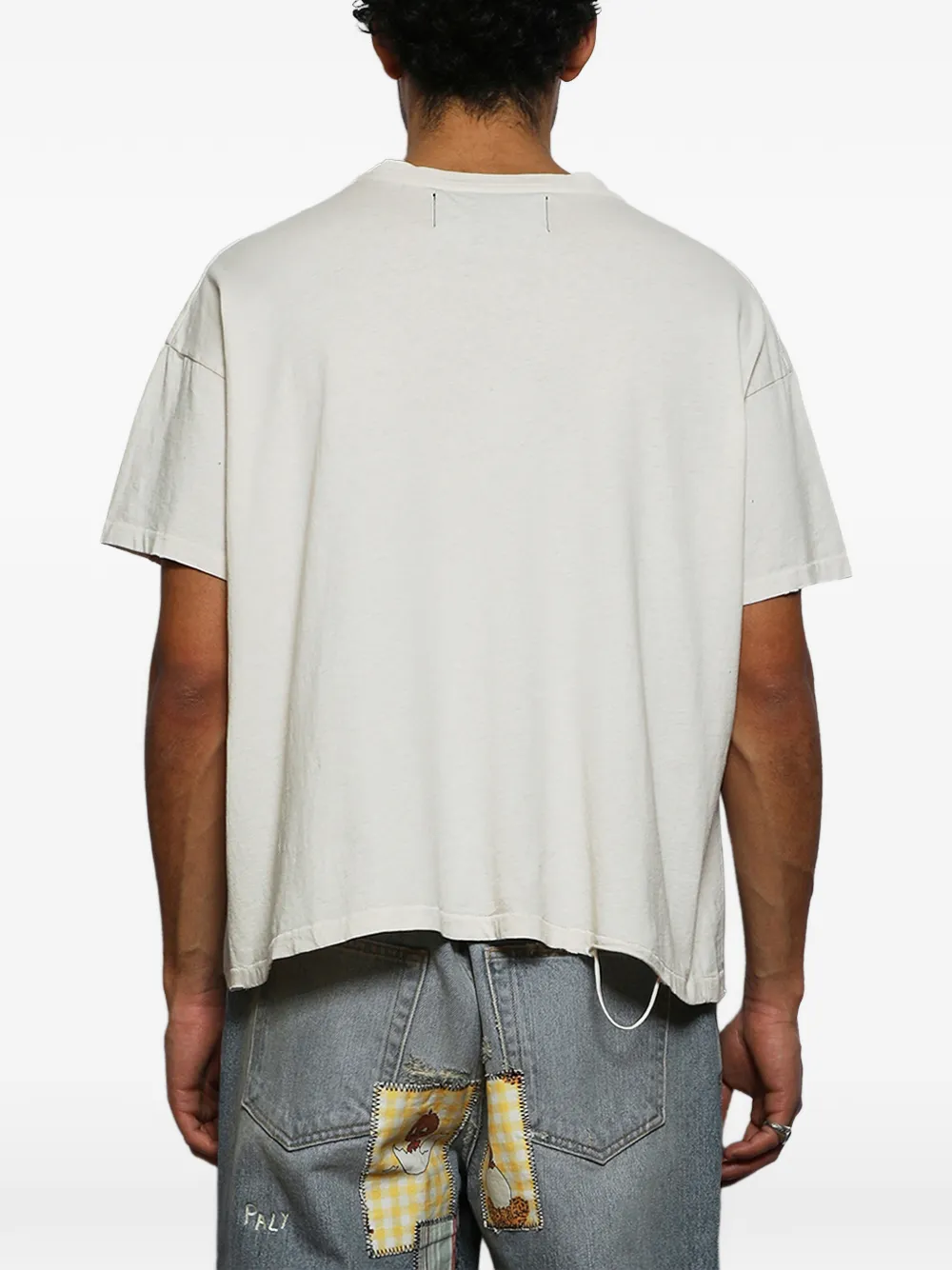 Paly T-shirt met grafische print Beige