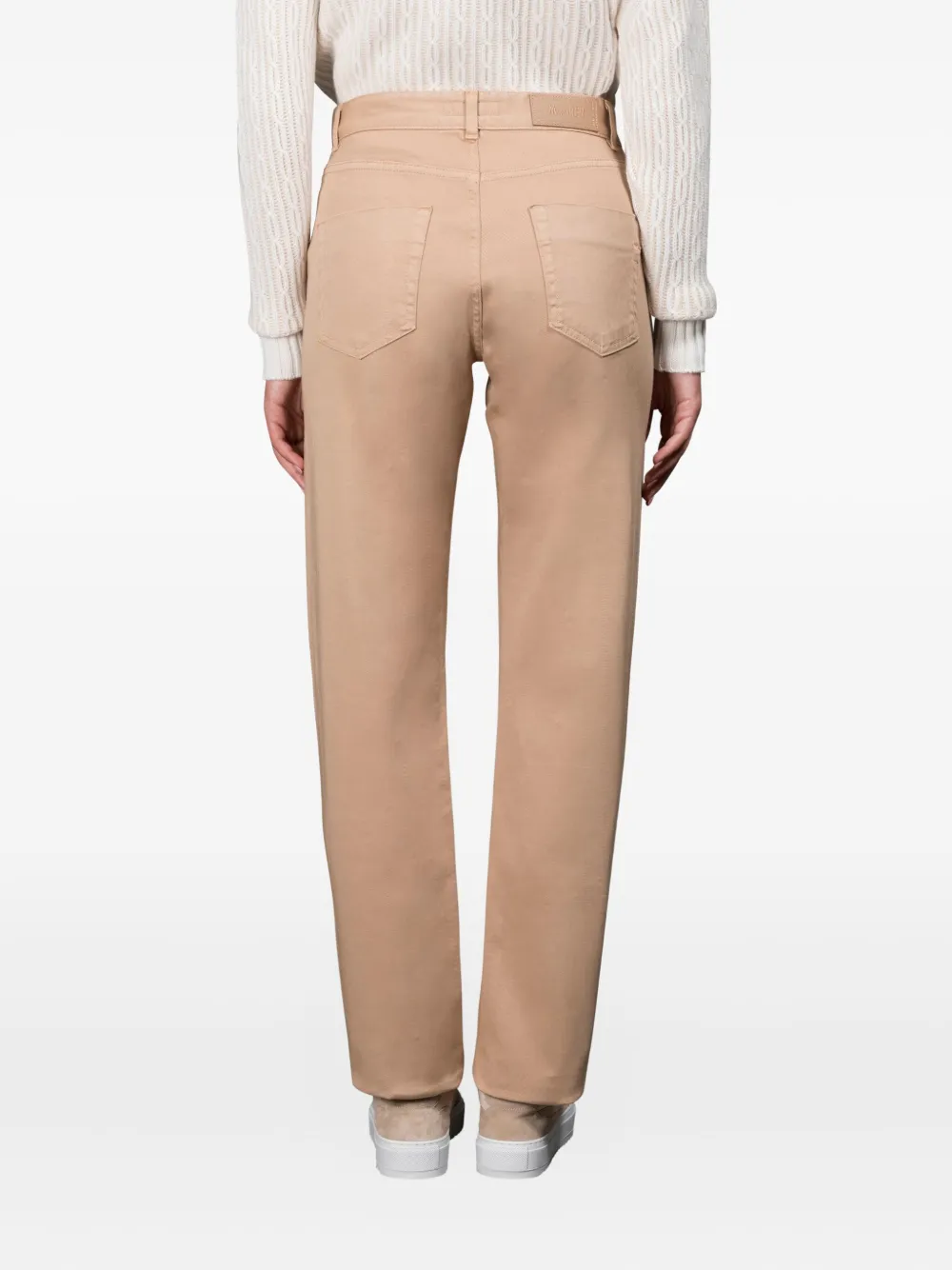 Moorer Sansa-o-drl Button Trousers In Neutral