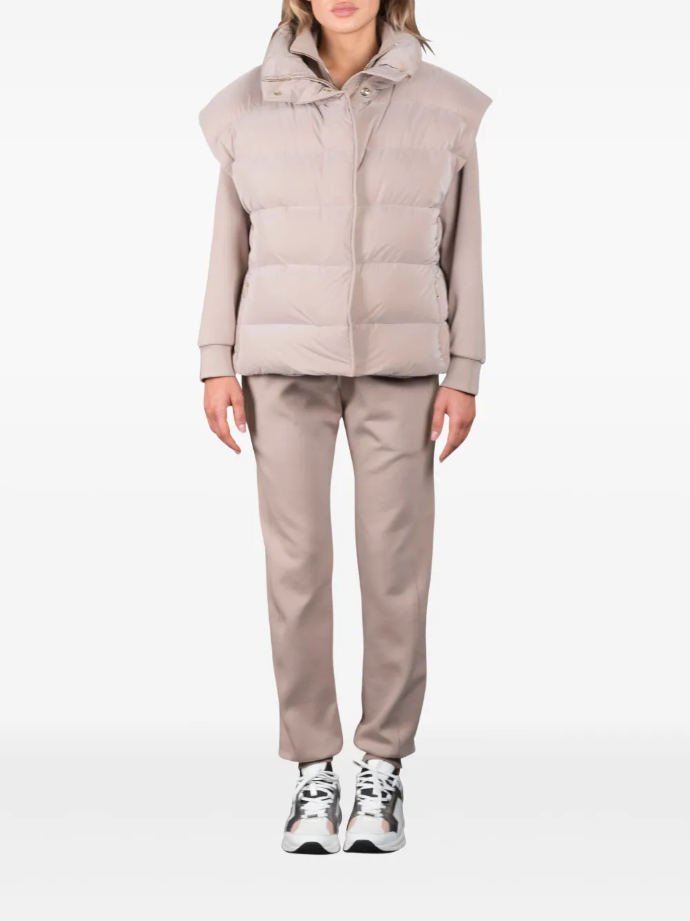 Moorer Mily-os Padded Gilet In Pink