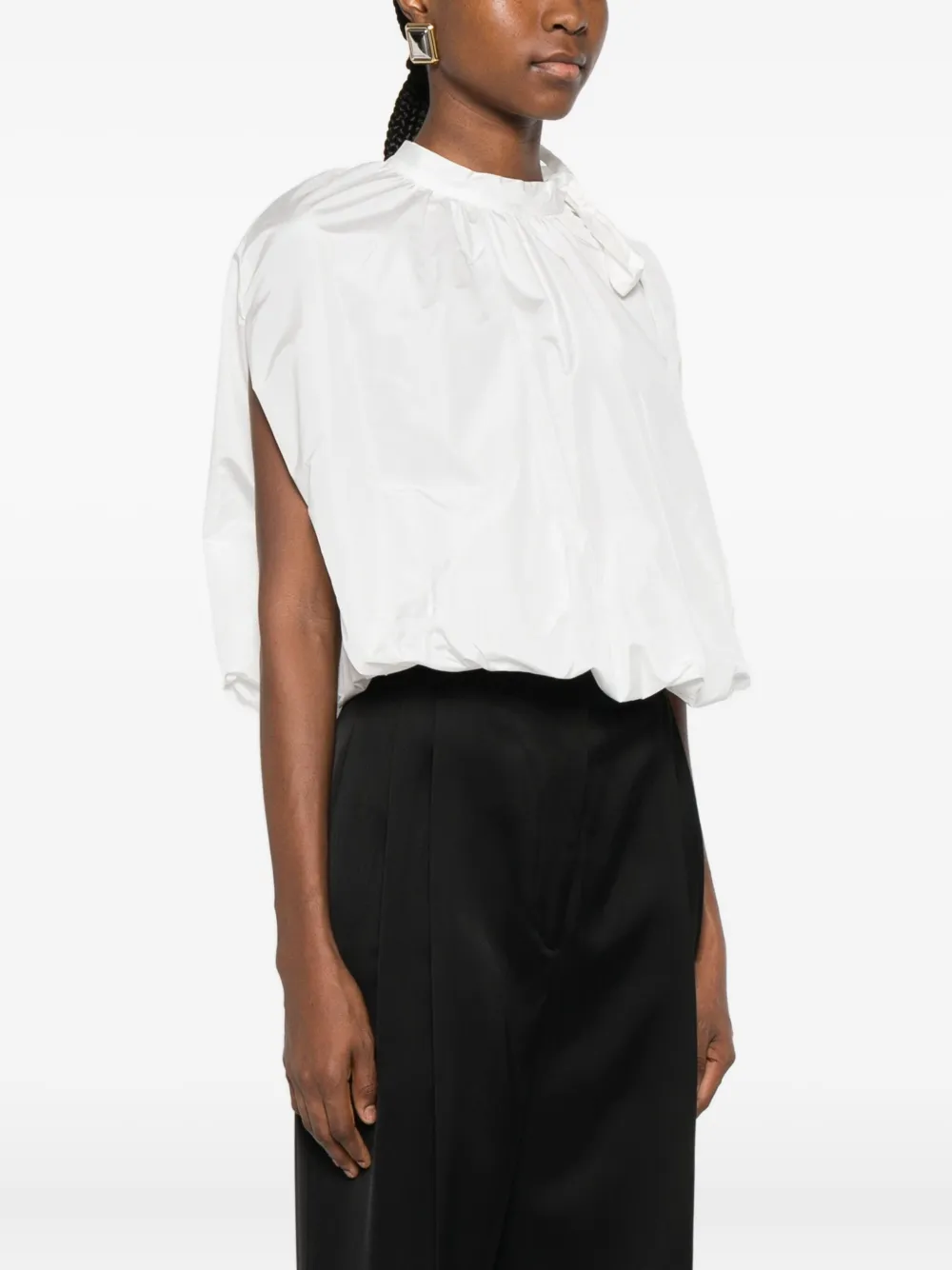 Max Mara Tie-detail Blouse In White