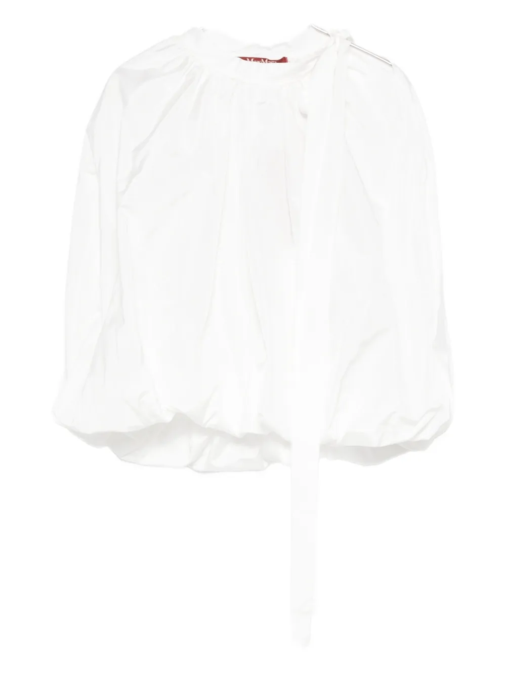 Max Mara Tie-detail Blouse In White