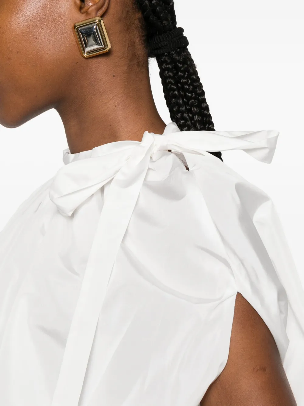 Max Mara Tie-detail Blouse In White