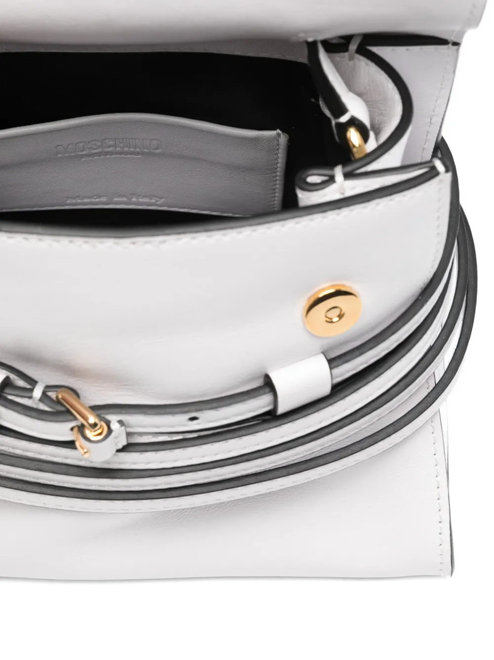 Moschino Shopper met gespbandje Wit