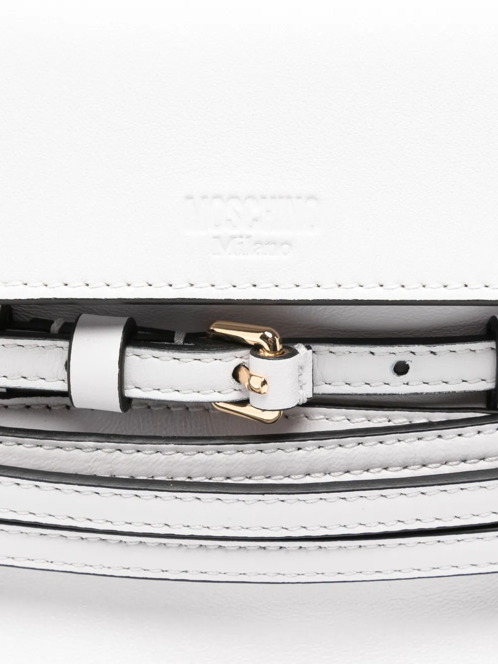 Moschino Shopper met gespbandje Wit