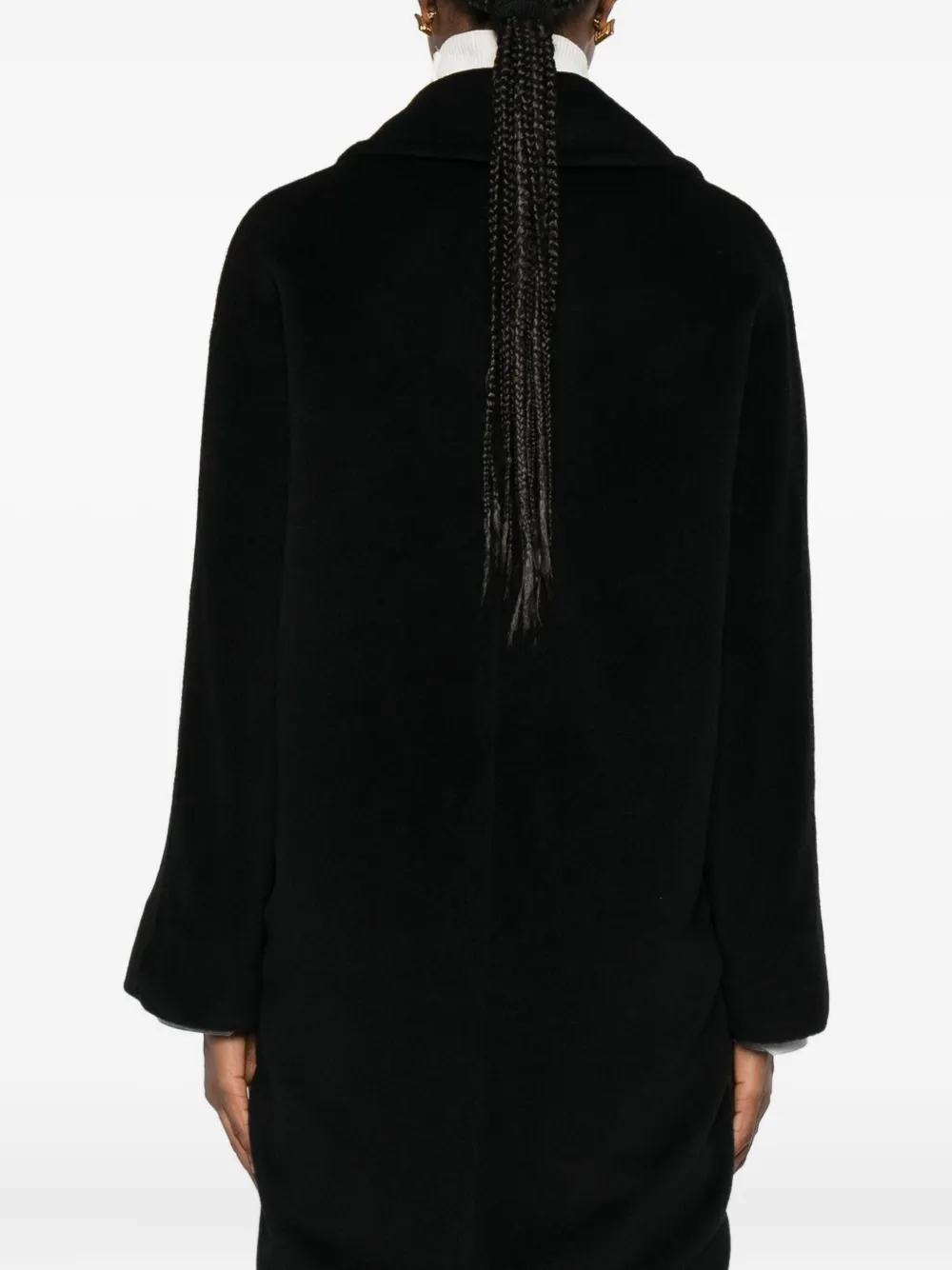 Max Mara Tokyo Double-breasted Coat In Black