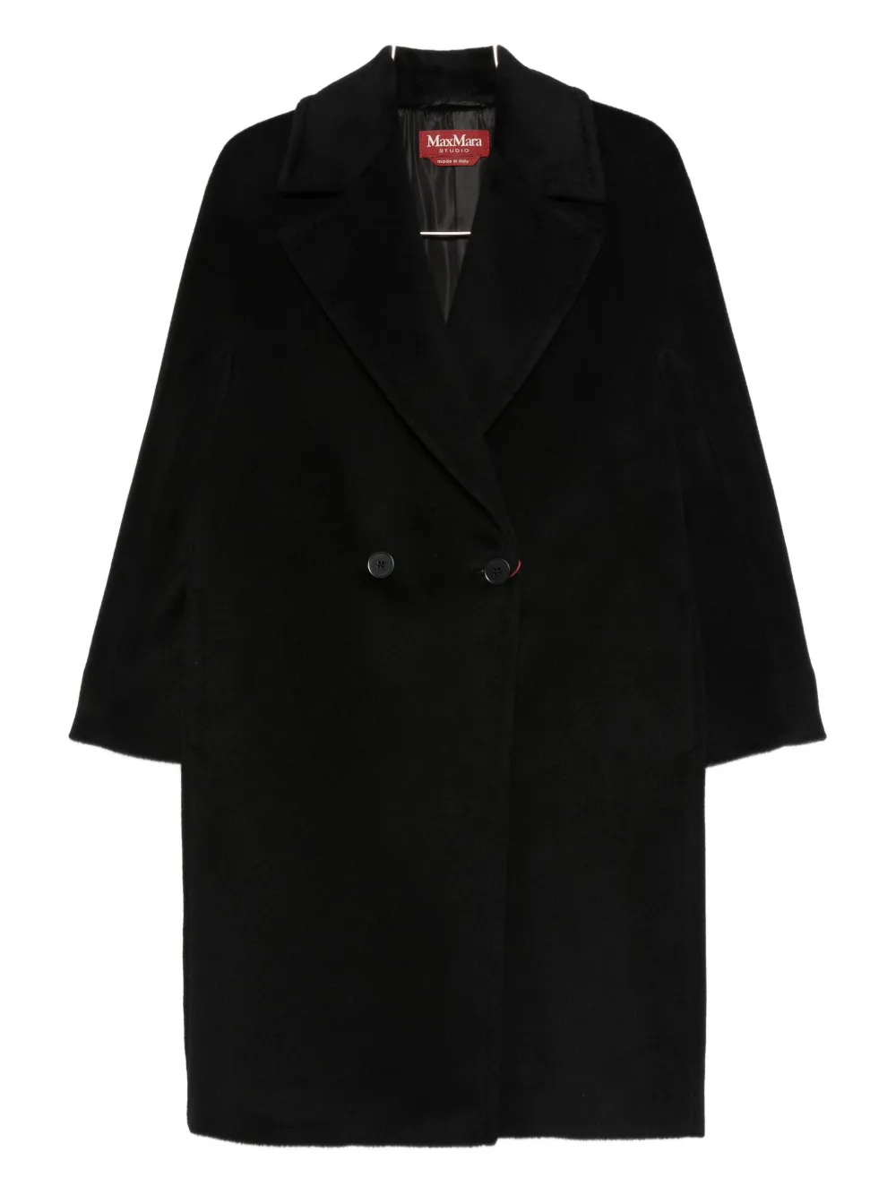 ⭐️人気新作 新品 MaxMara マックスマーラ　黒ロングコート Max Mara マックスマーラ MAX MARA STUDIO レディース コート