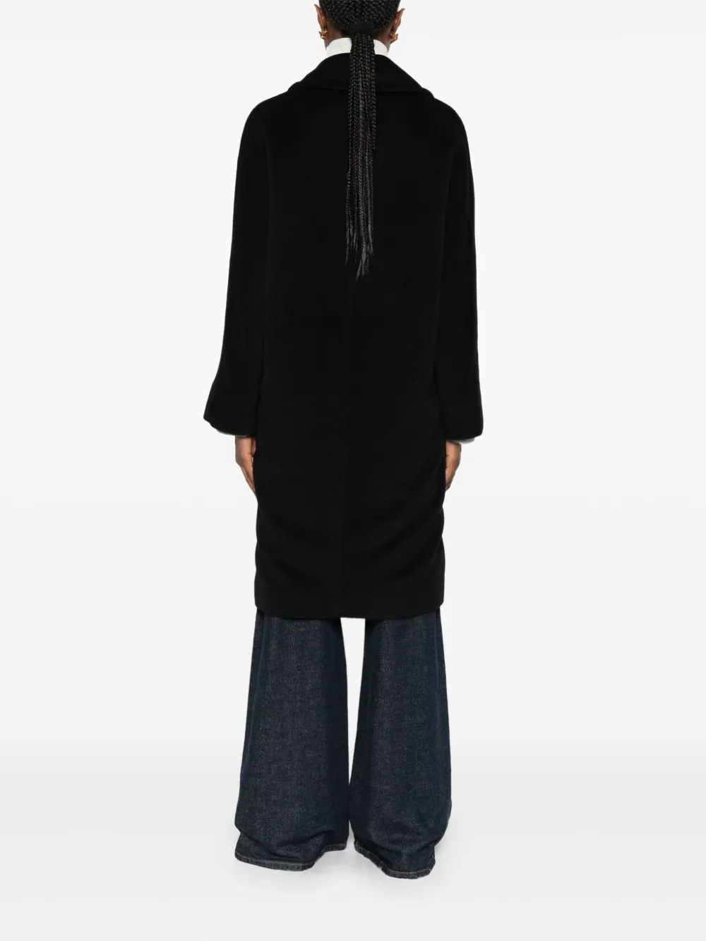 Max Mara Tokyo jas met dubbele rij knopen Zwart