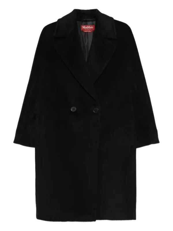 Max Mara Tokyo Double-breasted Coat in Black