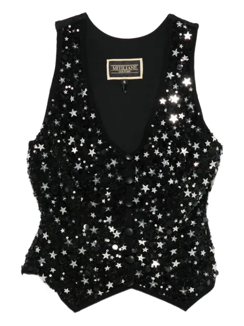 MITILIANE COUTURE sequined star gilet