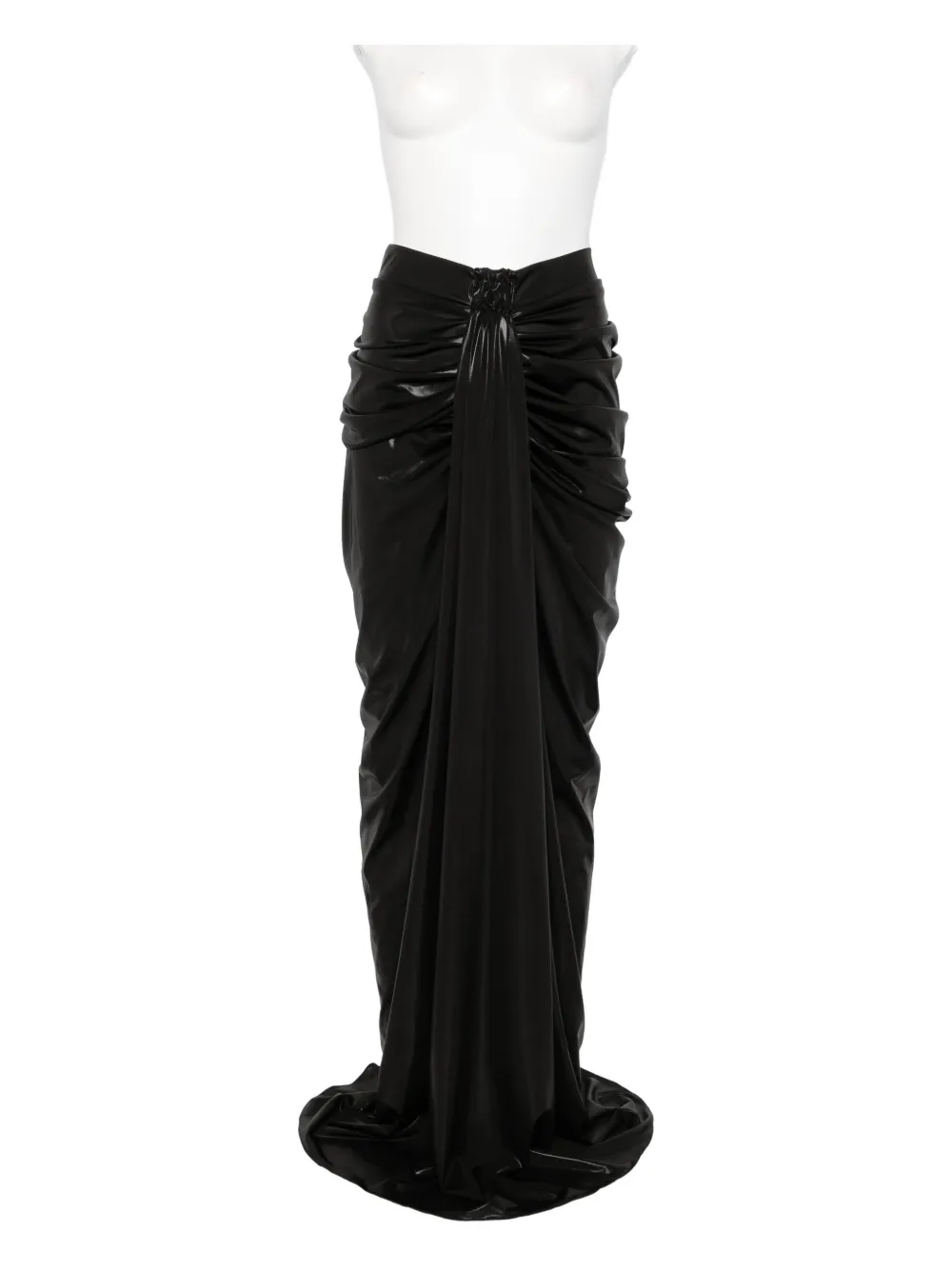 Mitiliane Couture Iridescent Maxi Skirt In Black