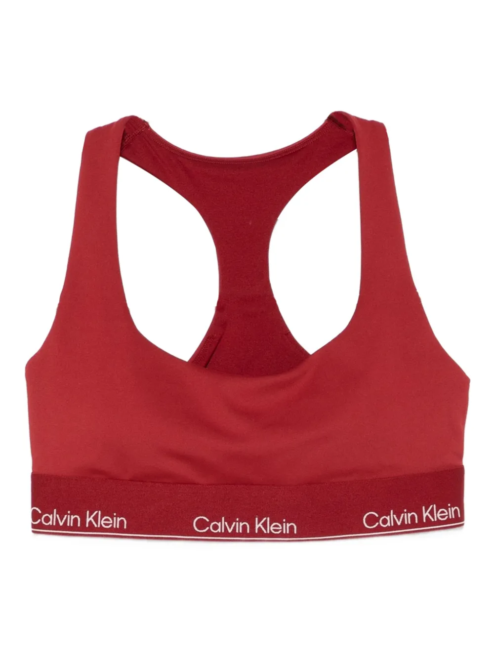 Calvin Klein Sport-BH mit Logo-Bund - Rot