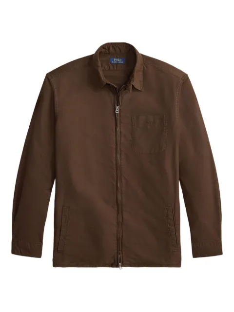 Polo Ralph Lauren langærmet skjortejakke med lynlås