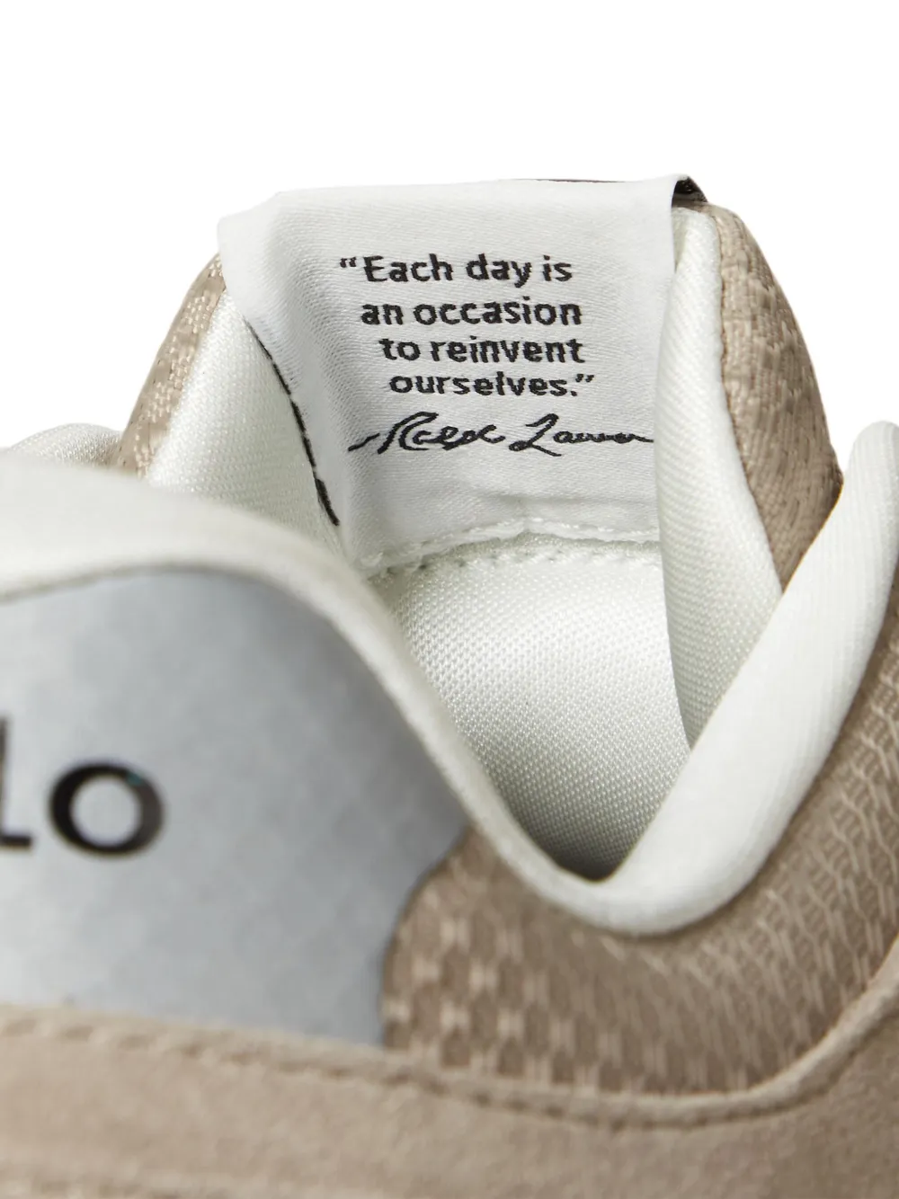 Polo Ralph Lauren Suède leren sneakers Beige