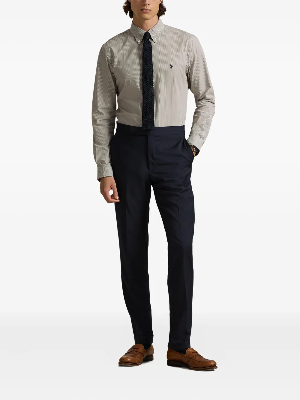 Polo Ralph Lauren Gestreept overhemd Bruin