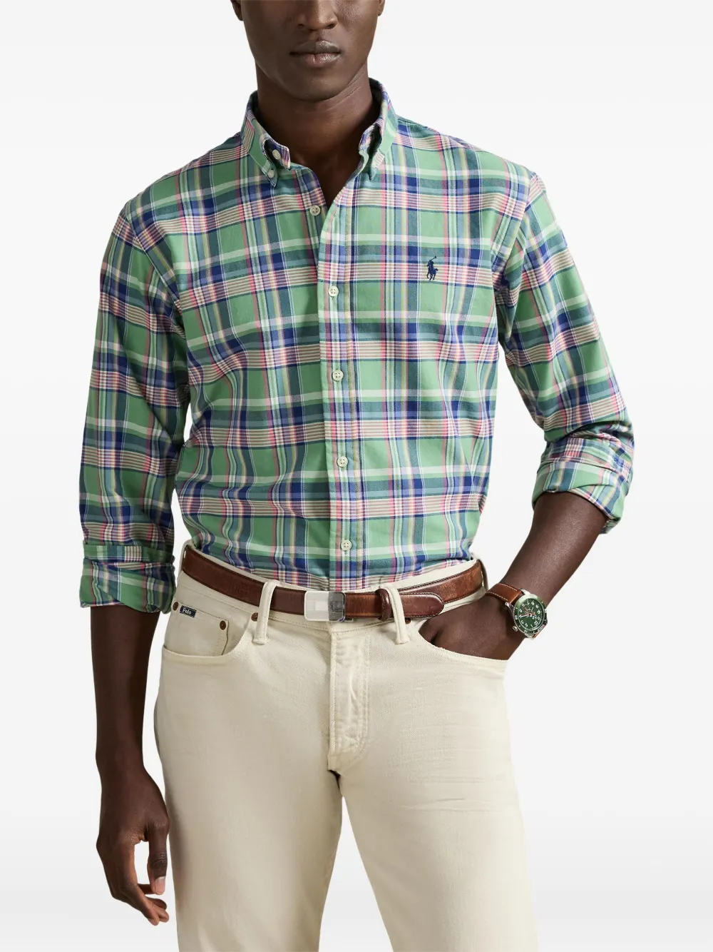 Polo Ralph Lauren Geruit overhemd Groen