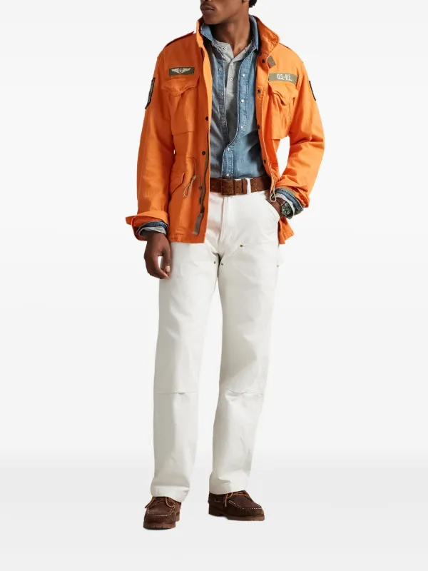 ジャケット・アウター POLO by ralph lauren work jacket Polo Ralph Lauren multiple-patch Jacket | Orange | FARFETCH ZA