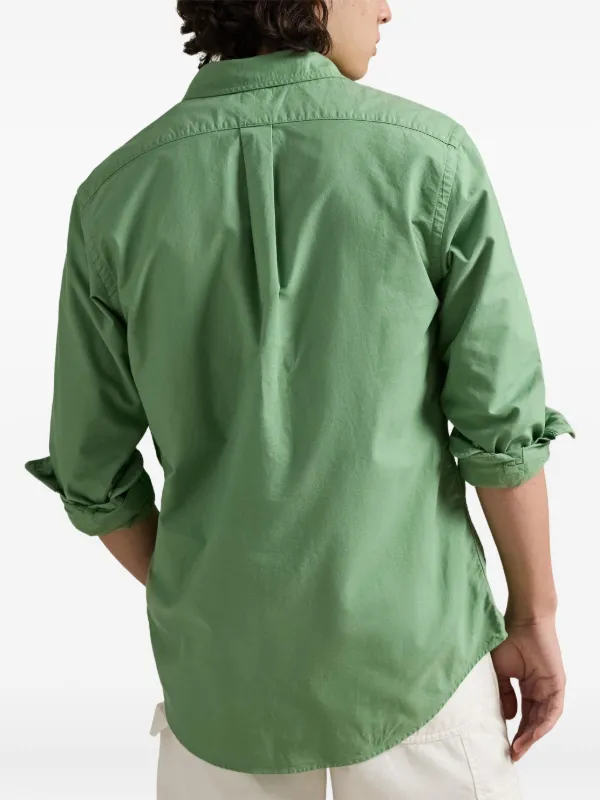 Polo Ralph Lauren long-sleeved Oxford Shirt | Green | FARFETCH