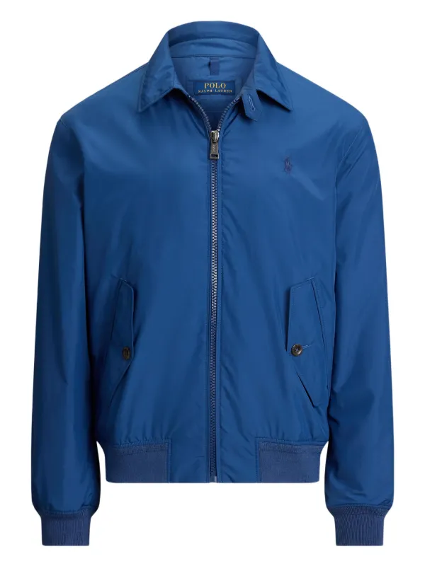 Polo Ralph Lauren Jaqueta corta-vento Com Zíper e Logo | Azul