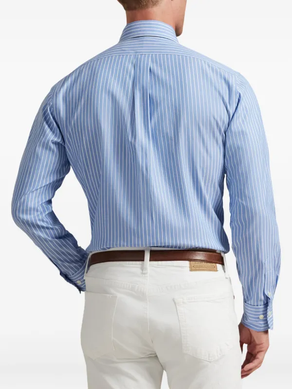 【新品未使用】POLO RALPH LAUREN ストライプシャツ Polo Ralph Lauren ストライプ シャツ | ブルー | FARFETCH JP