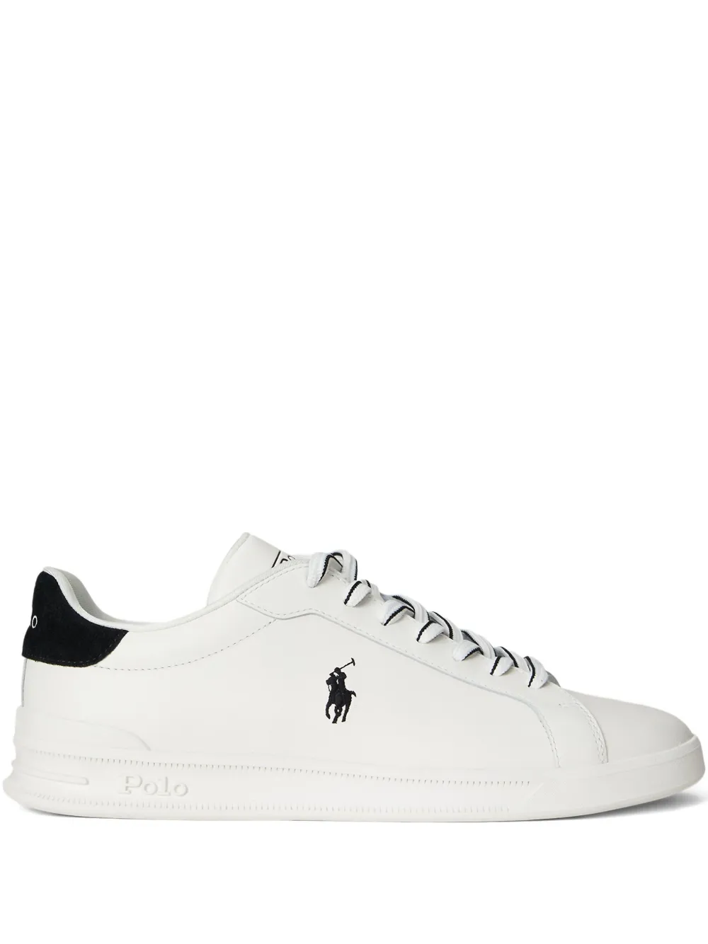 Polo Ralph Lauren Sneakers in pelle con logo - Bianco