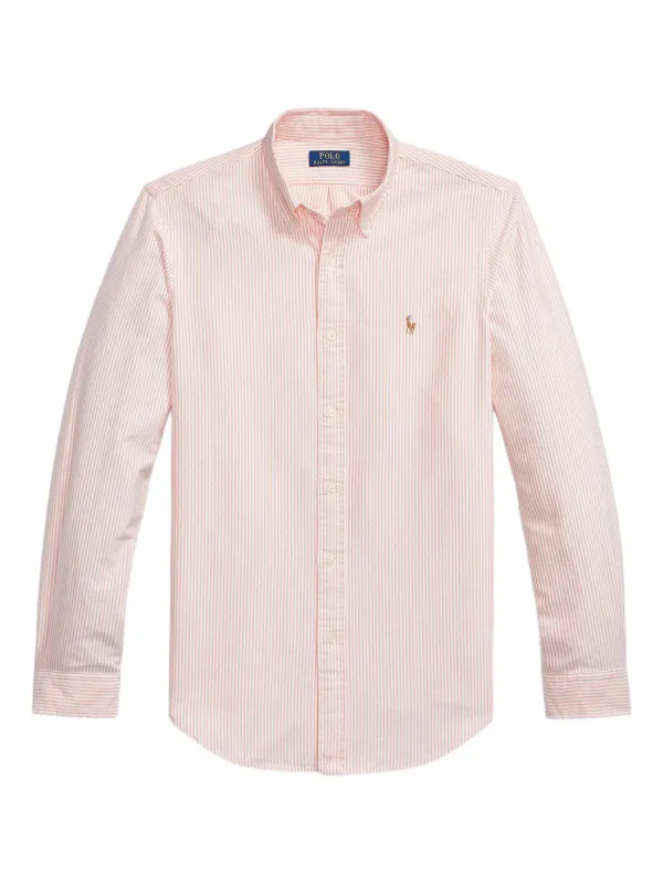 Polo Ralph Lauren Long-sleeved Striped Shirt in Pink