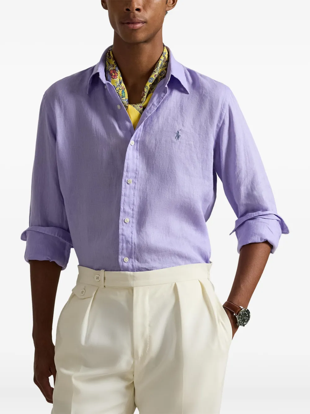 Polo Ralph Lauren Overhemd met lange mouwen Paars