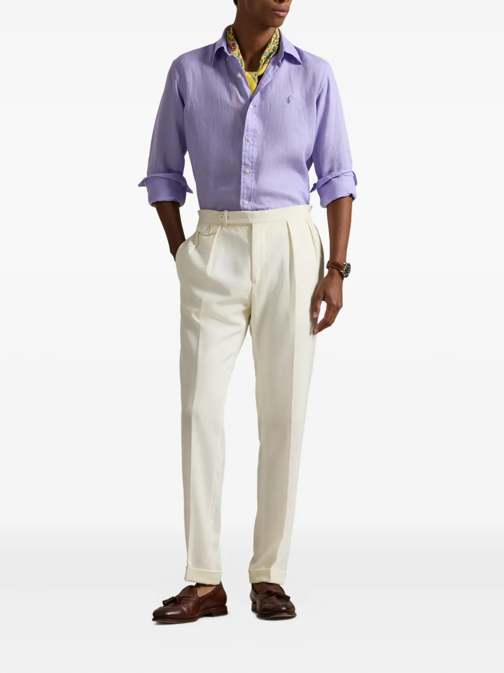 Polo Ralph Lauren Overhemd met lange mouwen Paars