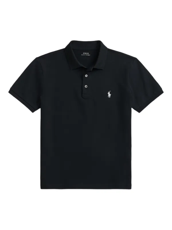 Polo Ralph Lauren Camisa Polo Com Trama Piquet | Preto | FARFETCH BR