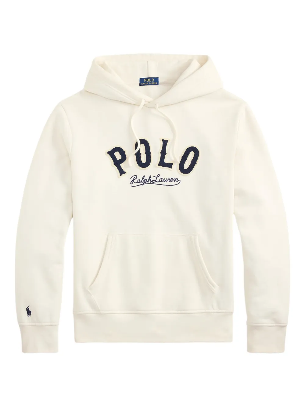 Polo Ralph Lauren Logo Hoodie In Neutral