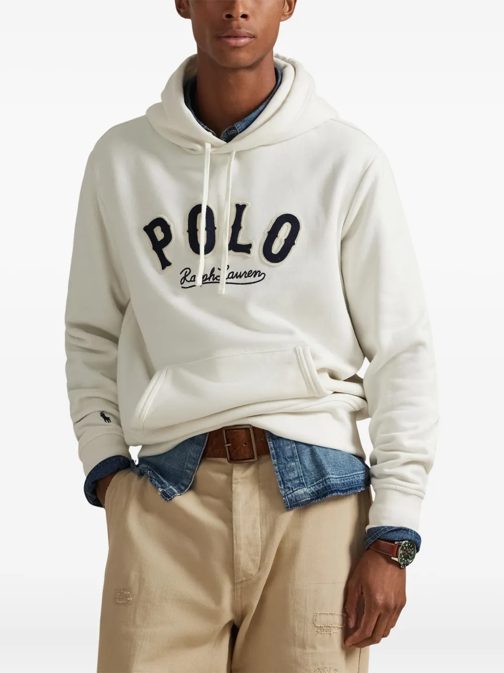Polo Ralph Lauren Hoodie met logo Beige