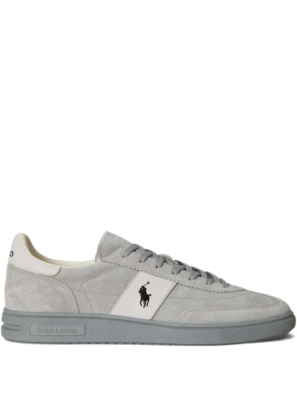 Polo Ralph Lauren Suède sneakers met logodetail Blauw