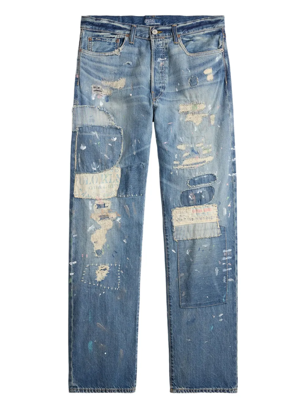 Polo Ralph Lauren Jeans con design patchwork - Blu