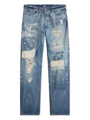 Ralph Lauren RRL paint-splattered Jeans | Blue | FARFETCH
