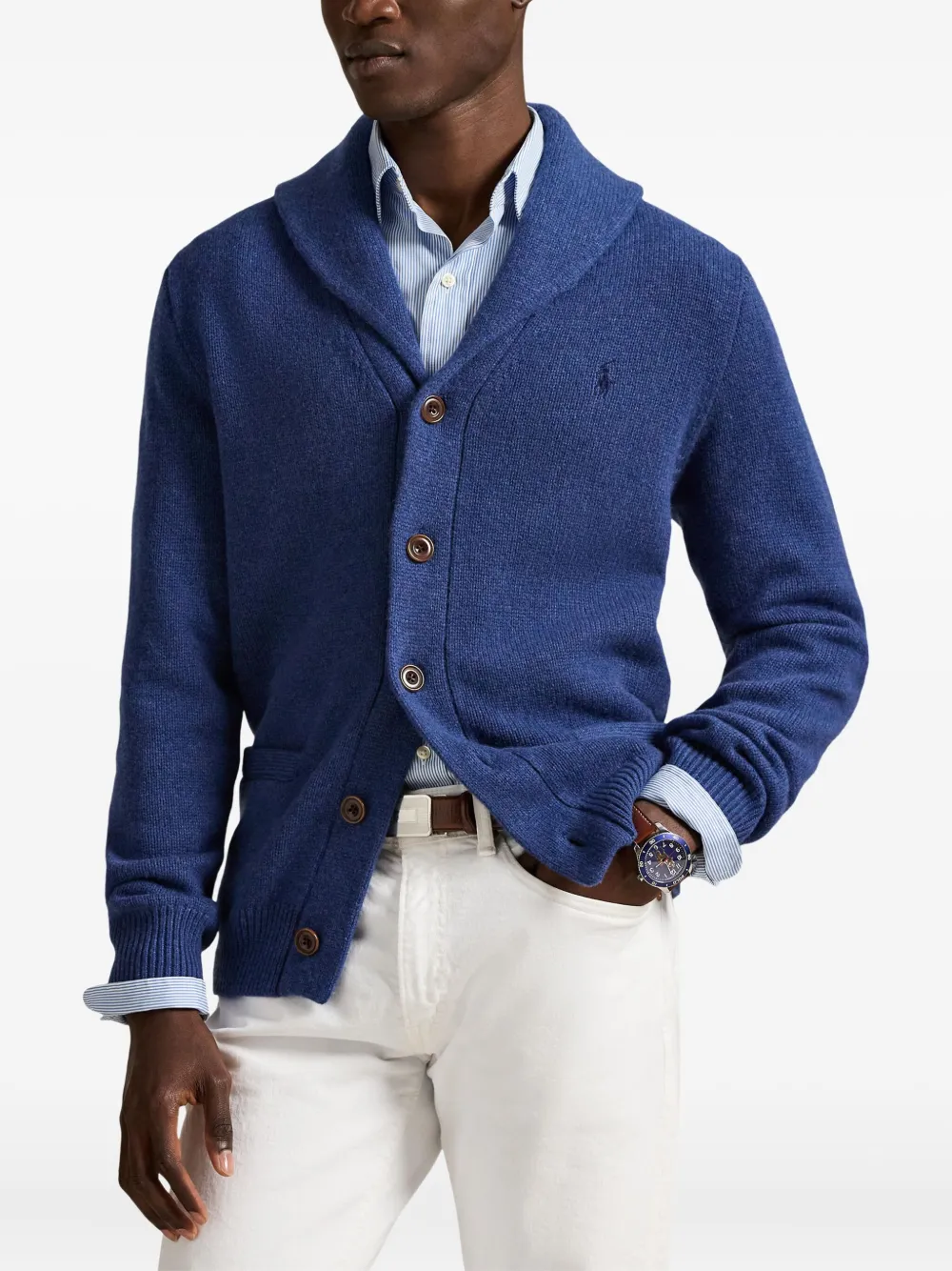 Polo Ralph Lauren Vest van kasjmiermix Blauw