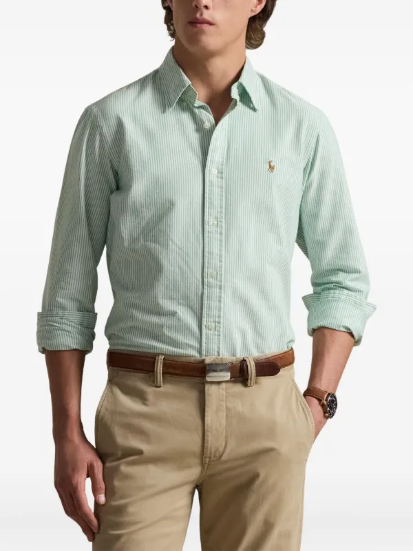Polo Ralph Lauren ストライプ シャツ | グリーン | FARFETCH JP