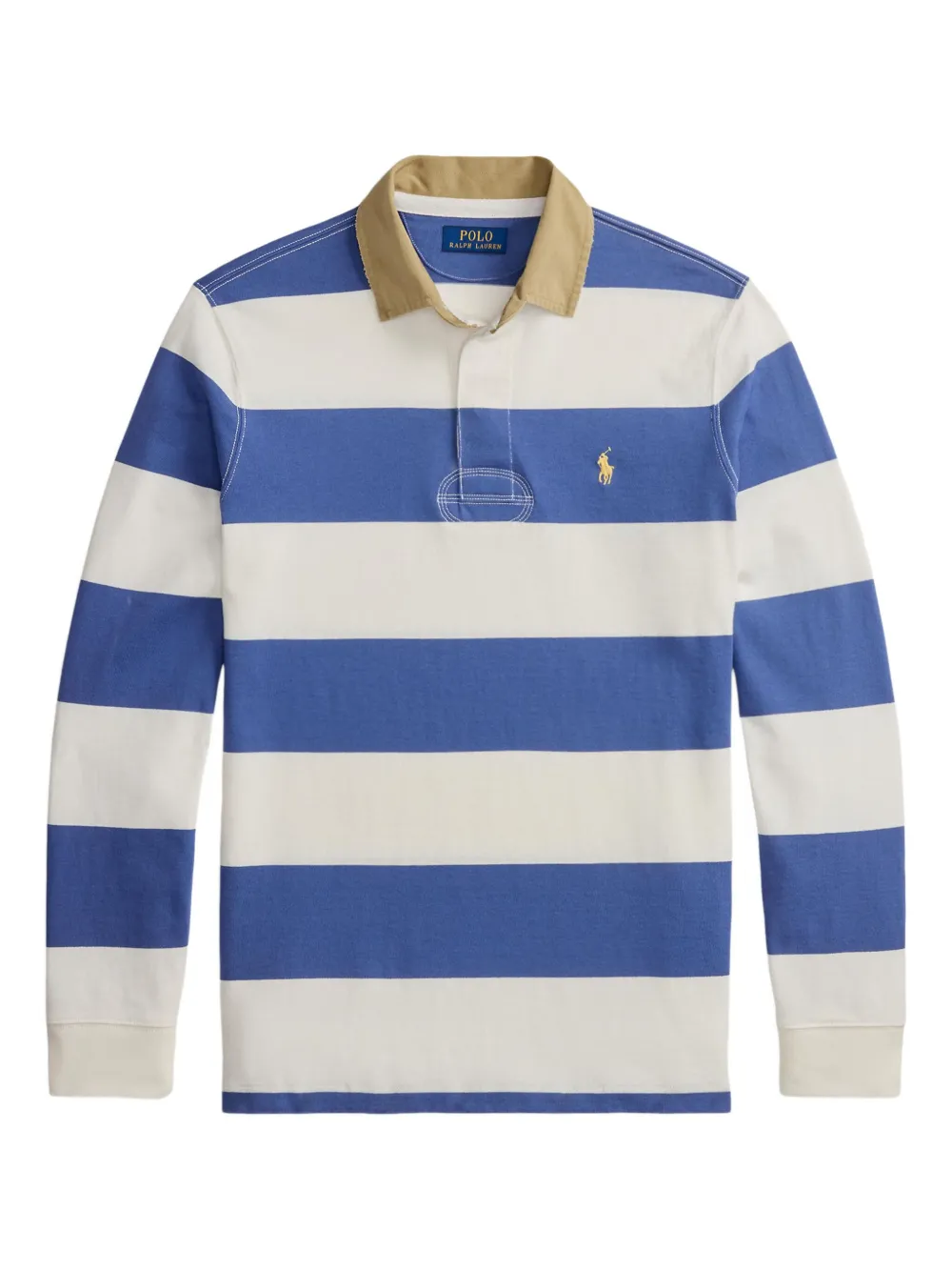 Polo Ralph Lauren Polo a righe a maniche lunghe - Blu