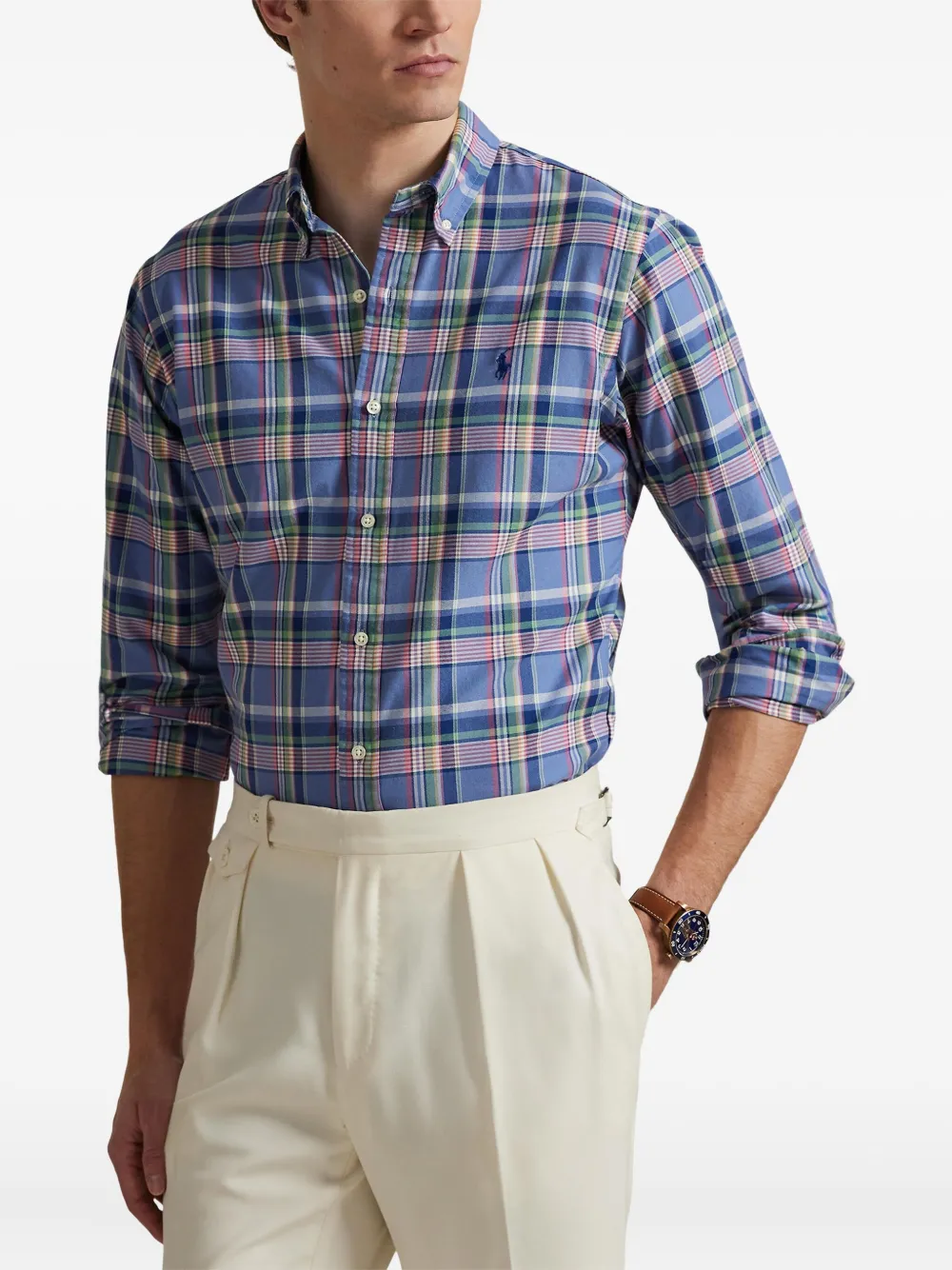 Polo Ralph Lauren Geruit overhemd Blauw