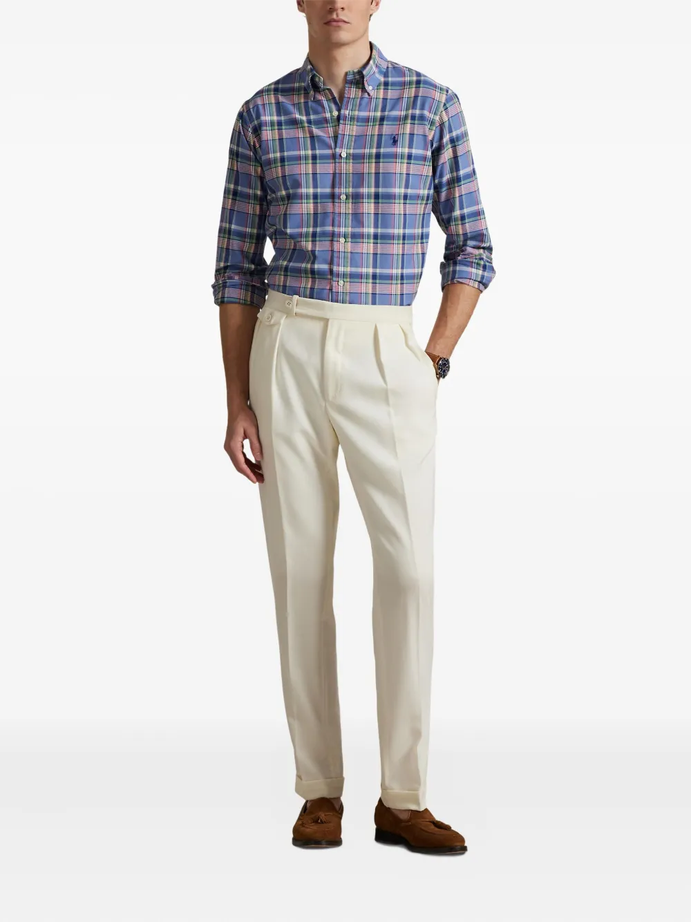 Polo Ralph Lauren Geruit overhemd Blauw