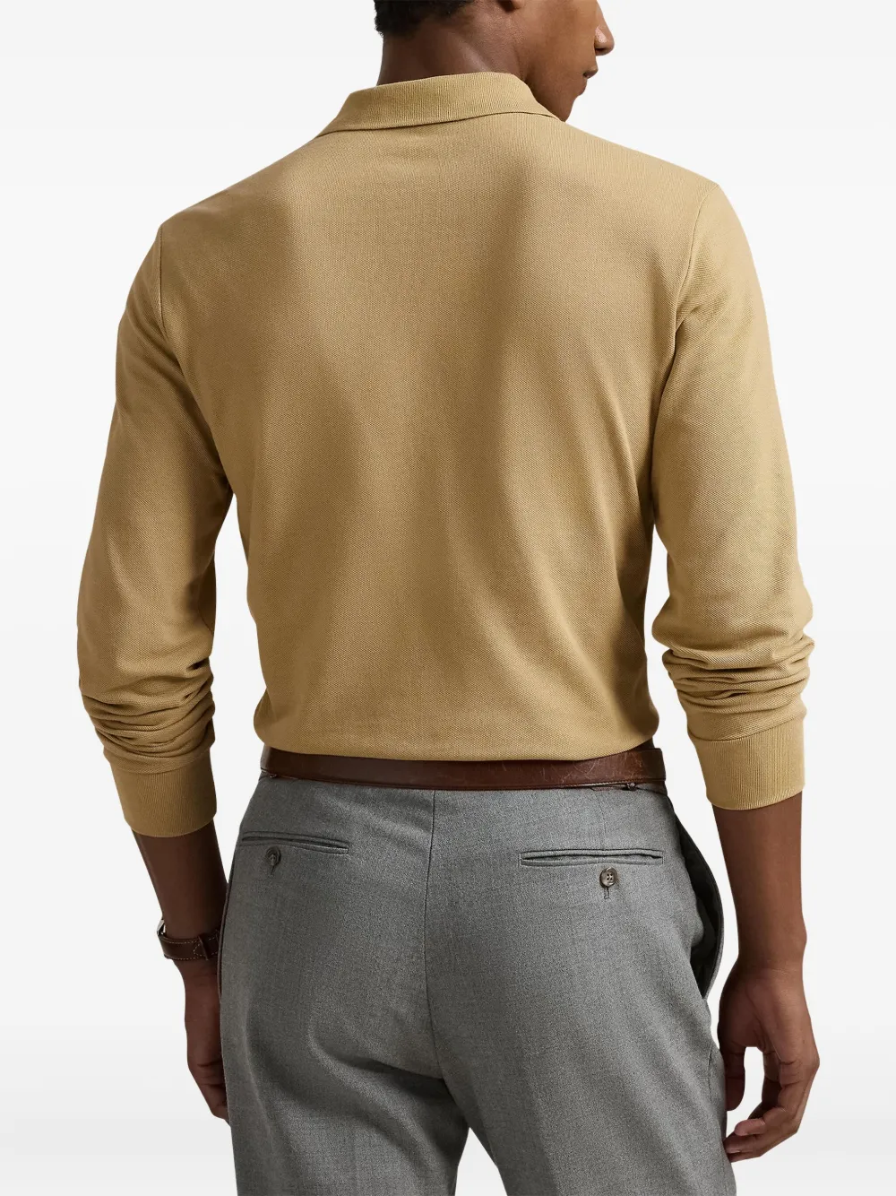 Polo Ralph Lauren Poloshirt met lange mouwen Beige